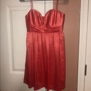 Coral party dress